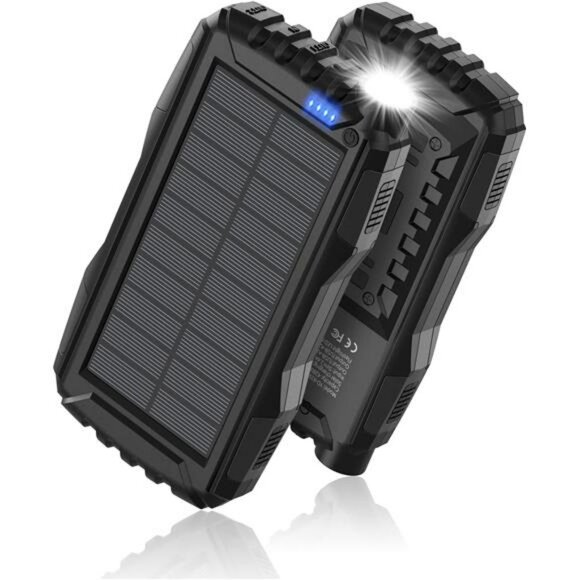 42800mAh Solar Power Bank Portable Charger Fast Charging USB Battery Pack - Picture 1 of 7